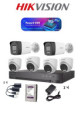 Kit DVR 8CH Hikvision PowerX con 6 Cámaras TurboHD 1080p